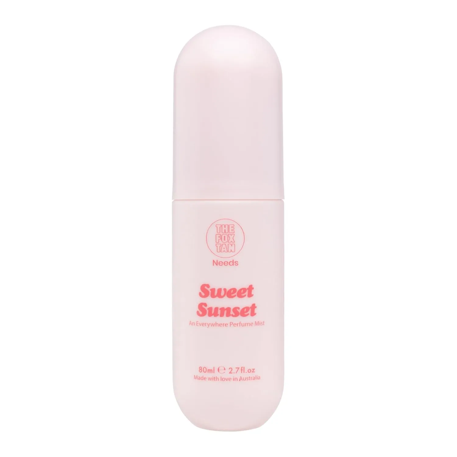 THE FOX TAN Everywhere Perfume Mist, Sweet Sunset Scent, Spray for Women, Long-Lasting Scent, Vegan & Cruelty-Free, 80mL