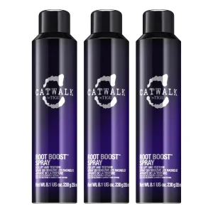 TIGI Root Boost Spray Foam - Directional Mousse for All Hair Types - For Lift & Texture - For All Hair Types - Finish on Wet Hair & Blow Dry - Premium Hair Care Products - 8.1 oz (3 Pack)