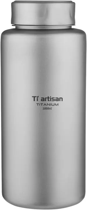 Titanium Water Bottle Sport Bottle 1000ml 34oz/700ml Ultralight Leakproof for Outdoor Camping Hiking (1000ml(33.82fl oz))