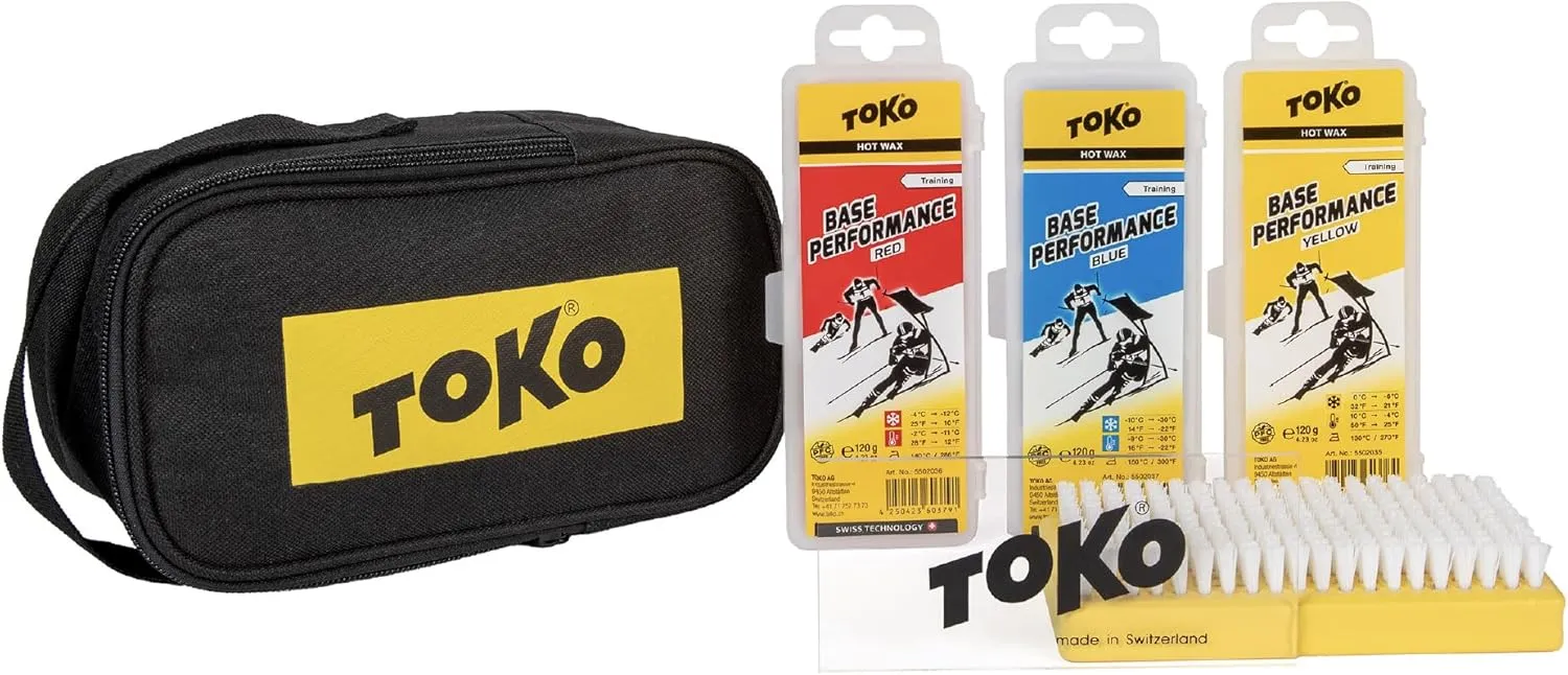 TOKO Basic Hot Wax Kit 120 – Complete Ski & Snowboard Tuning Set with Wax, Iron & Accessories for All Conditions