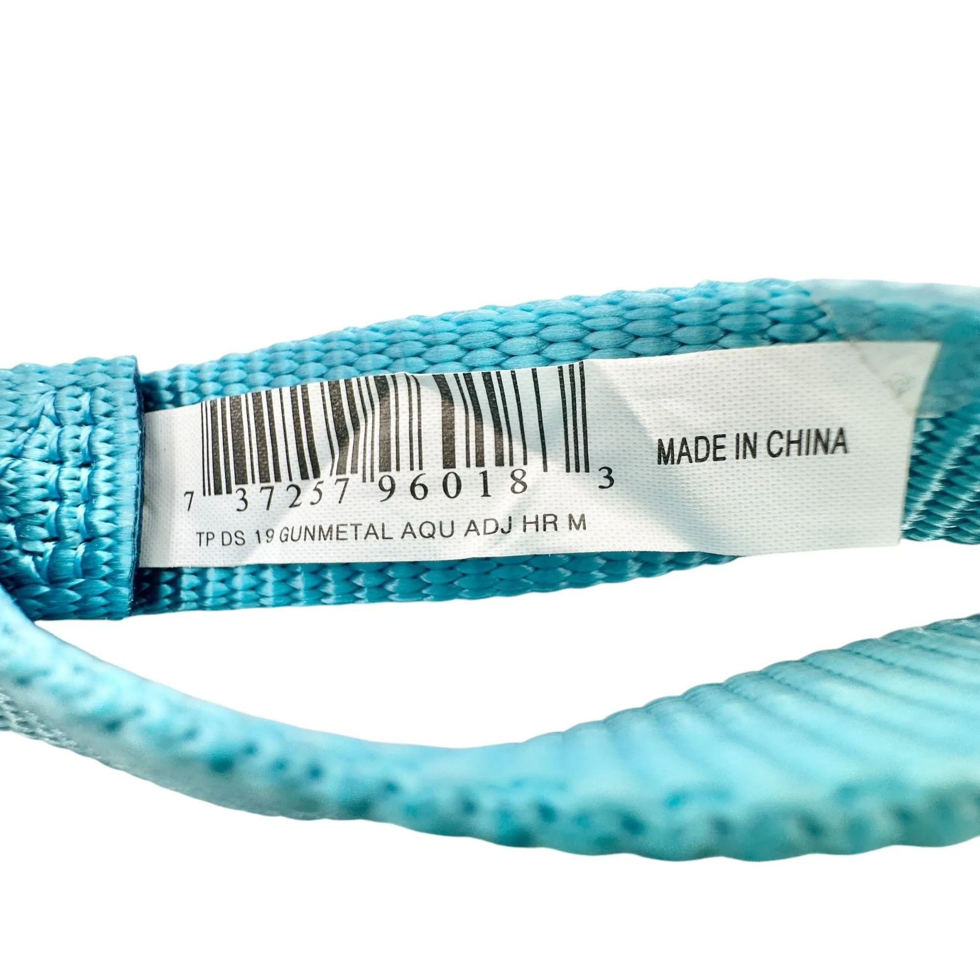 Top Paw Adjustable Dog Harness Aquamarine Nylon Strap With Quick-Release Buckles