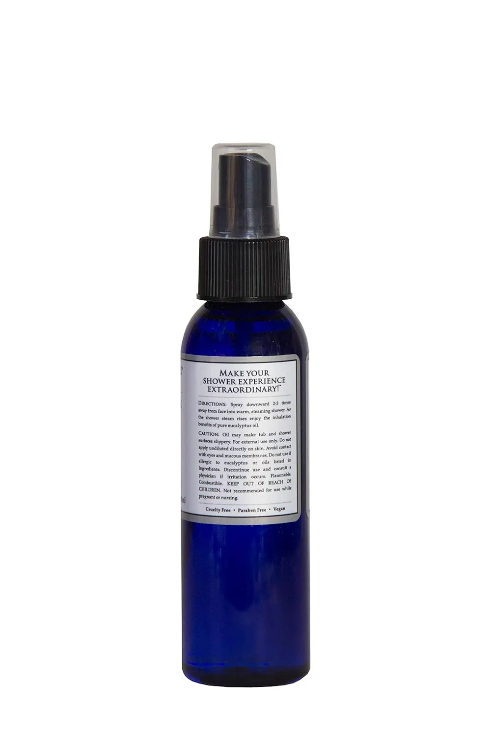 Travertine Spa Steam Shower Spray | Eucalyptus & Citrus | Shower Aromatherapy | Sinus and Congestion Relief | Steam Room Spray | 100% Natural Eucalyptus Oil | 4 oz.