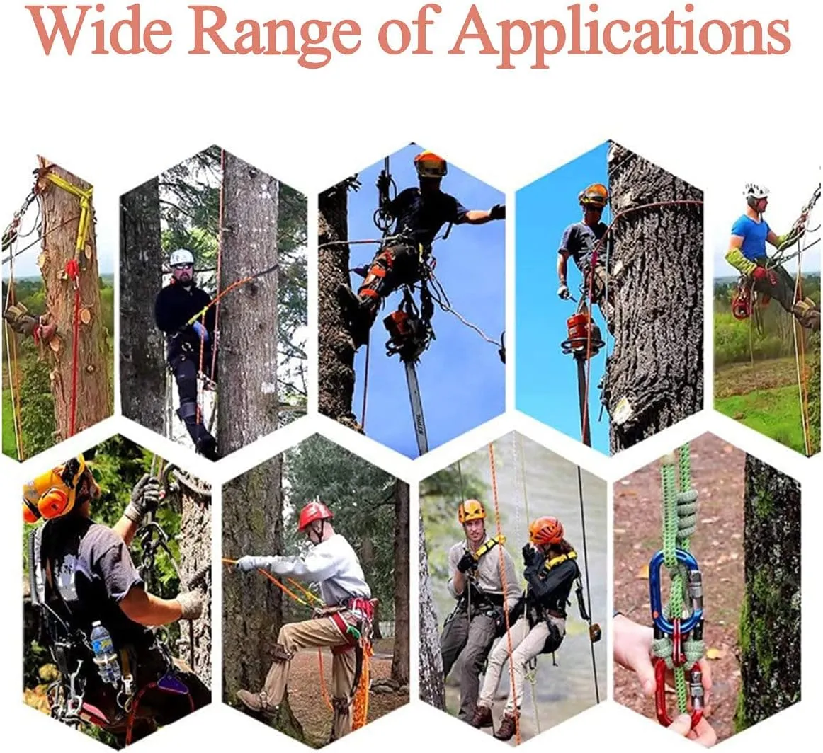 Tree Climbing Gear, Electrician's Foot Buckle,Non-Slip Pole Climbing Spikes with Safety Harness,250Model