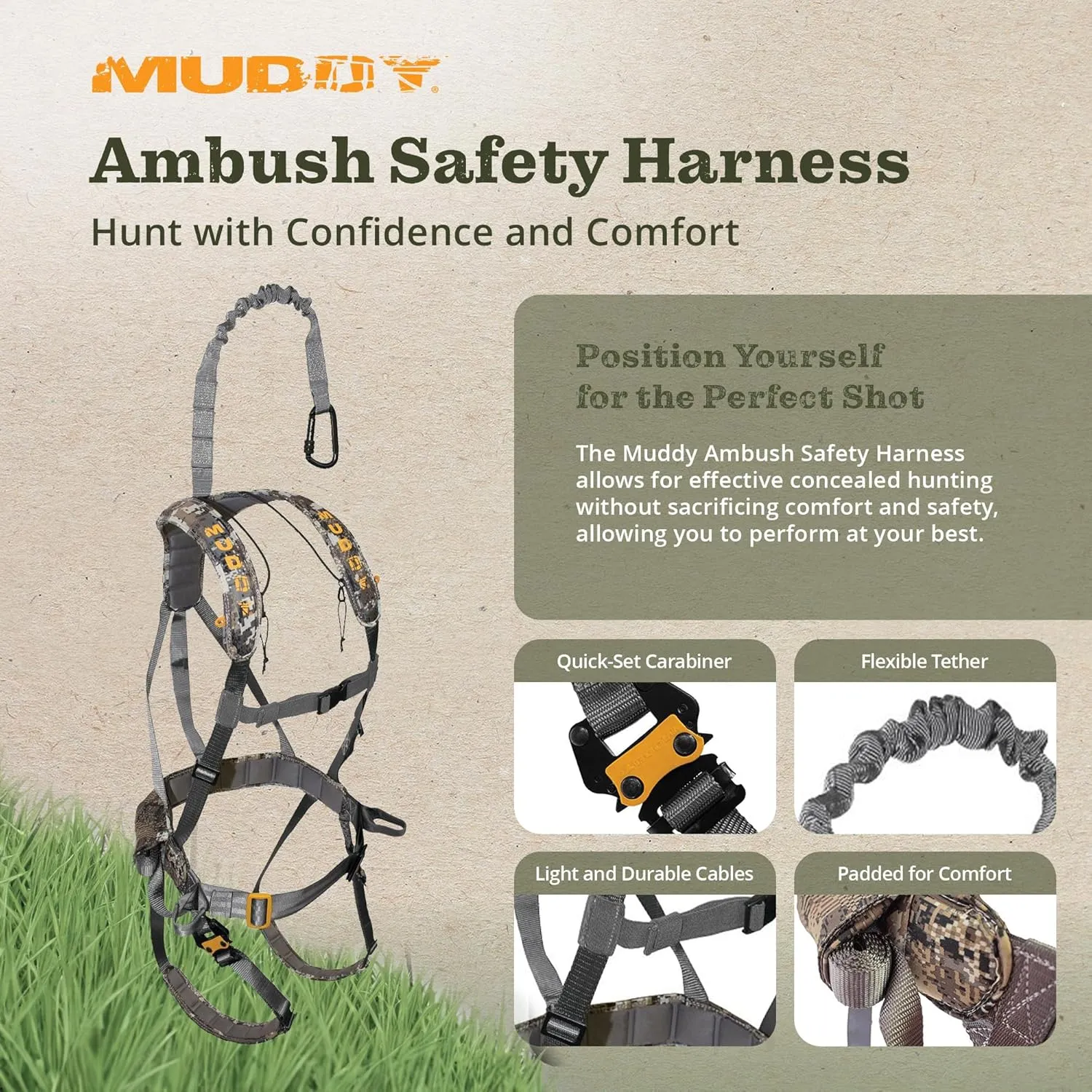 Tree Stand Safety Harness Hunting Accessory
