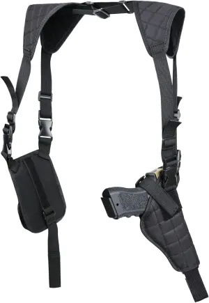 Twod Concealed Carry Shoulder Holster Nylon Cross Harness Vertical Shoulder Holster Adjustable for Most Handguns or Pistol