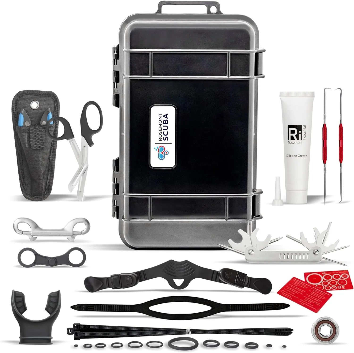 Ultimate Save-A-Dive Kit: All-in-One Scuba Diving Repair & Maintenance Set with 60 O-Rings, Multi-Tool, Spare Parts & Waterproof Case
