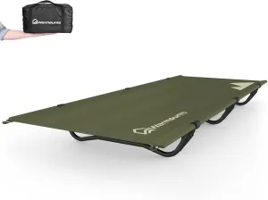 Ultralight Camping Cot, Portable Camping Bed, 60s Easy Setup, Support 330 LBs, 30'' Wide Surface, Folding Backpacking Cot w/Storage Bag for Camping, Travel, Emergency Use