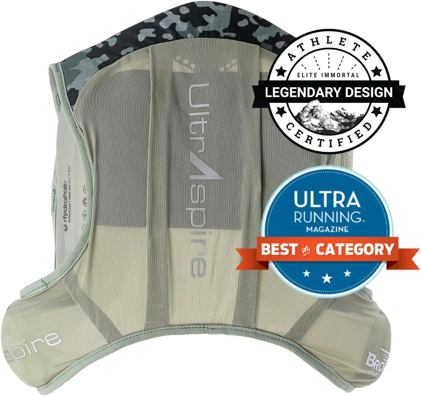 UltrAspire Bronco Lightweight Running Race Vest - 5L Fluid Capacity for Hydration Options Including a 1L Reservoir (Not Included)