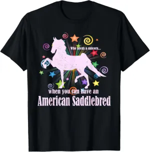 Unicorn Myths And Legends American Saddlebred Horse T-Shirt