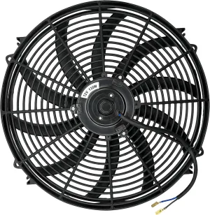 Upgraded 130 Watt Motor 12 Volt Electric Engine Radiator Cooling Fan 32-248'F Adjustable Temperature Thermostat Controller Relay Wiring Harness Kit Automotive Car Truck (17" Inch)