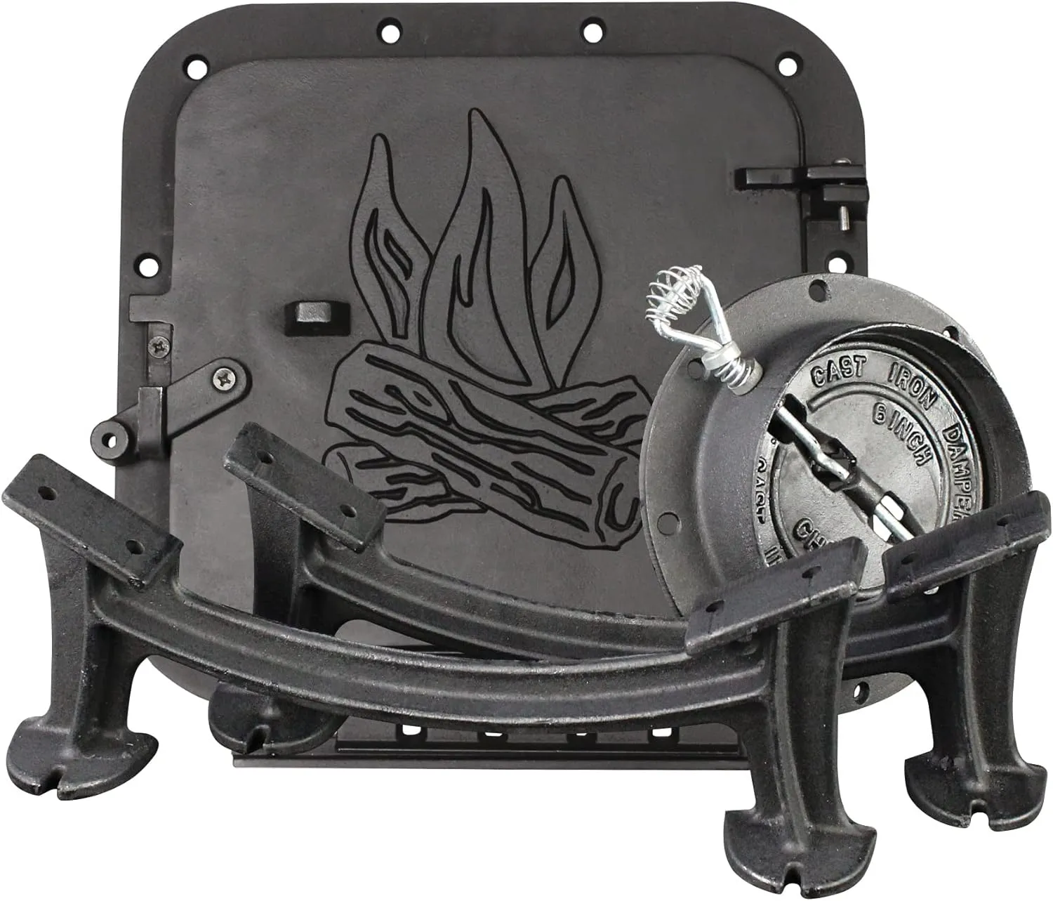 US Stove Company BSK2000 Heavy Duty Camp Stove Kit, Black, Medium