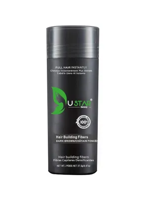 Ustar Hair buliding Fibers Dark Brown Quality Matches Toppik 27.5 grams 0.97oz