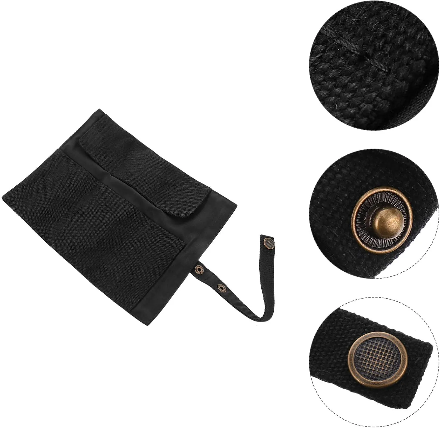 VALICLUD 3pcs Watch Storage Bag Stationery Bag Clear Display Case Storage Bags Vacuum Seal Watch Luggage Travel Minis Cable Smart Watch Headphones Case Carry Sealer Kit Black Canvas