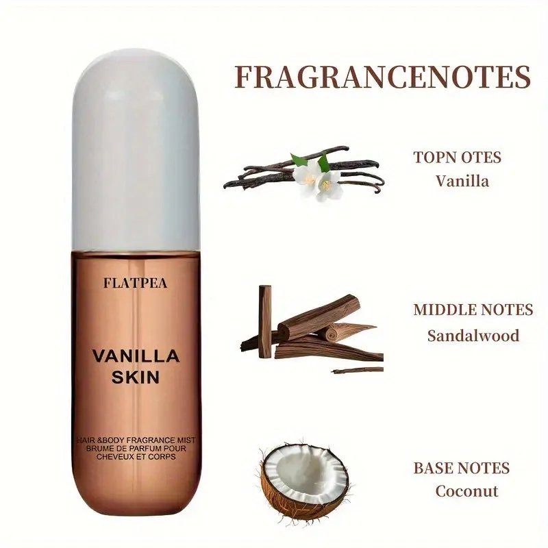 Vanilla Coconut Travel Spray – Long-Lasting Refreshing Fragrance for Hair & Body