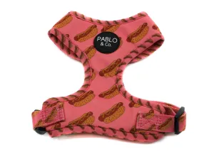 Vegan Hot Dog Pink Adjustable Harness