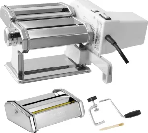VEVOR Electric Pasta Maker Machine, 9 Adjustable Thickness Settings Noodles Maker, Stainless Steel Noodle Rollers and Cutter, Pasta Making Kitchen Tool Kit, Perfect for Spaghetti, Fettuccini, Lasagna
