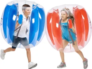 VEVOR Inflatable 2-Pack 3FT/0.9M Body Sumo Zorb Balls for Kids & Teens, Durable PVC Human Hamster Bubble Balls for Outdoor Team Gaming Play, Bumper Bopper Toys for Playground, Yard