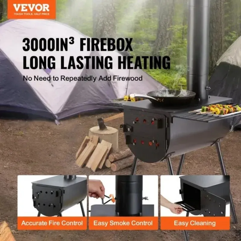 VEVOR Portable Wood Burning Camping Tent Stove