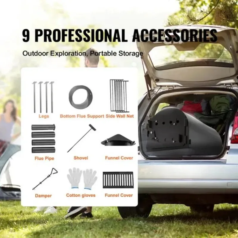 VEVOR Portable Wood Burning Camping Tent Stove
