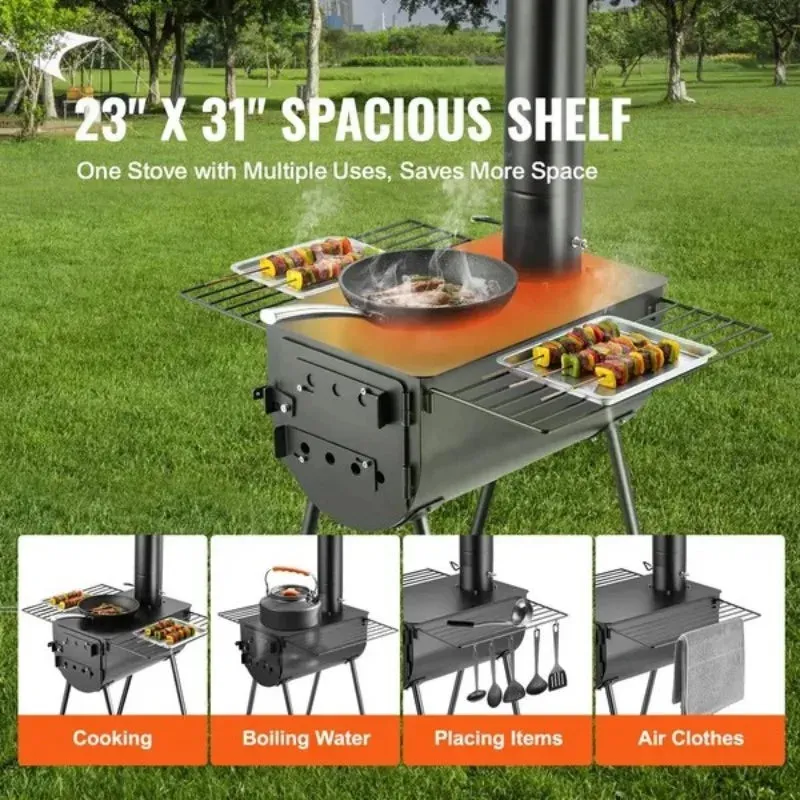 VEVOR Portable Wood Burning Camping Tent Stove