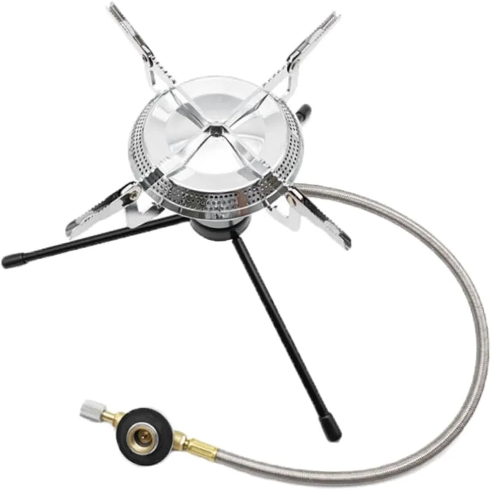 VICASKY Picnic Supply Outdoor Folding Gas Stove Camping Gas Burner Stove Head for Hiking Lightweight Design