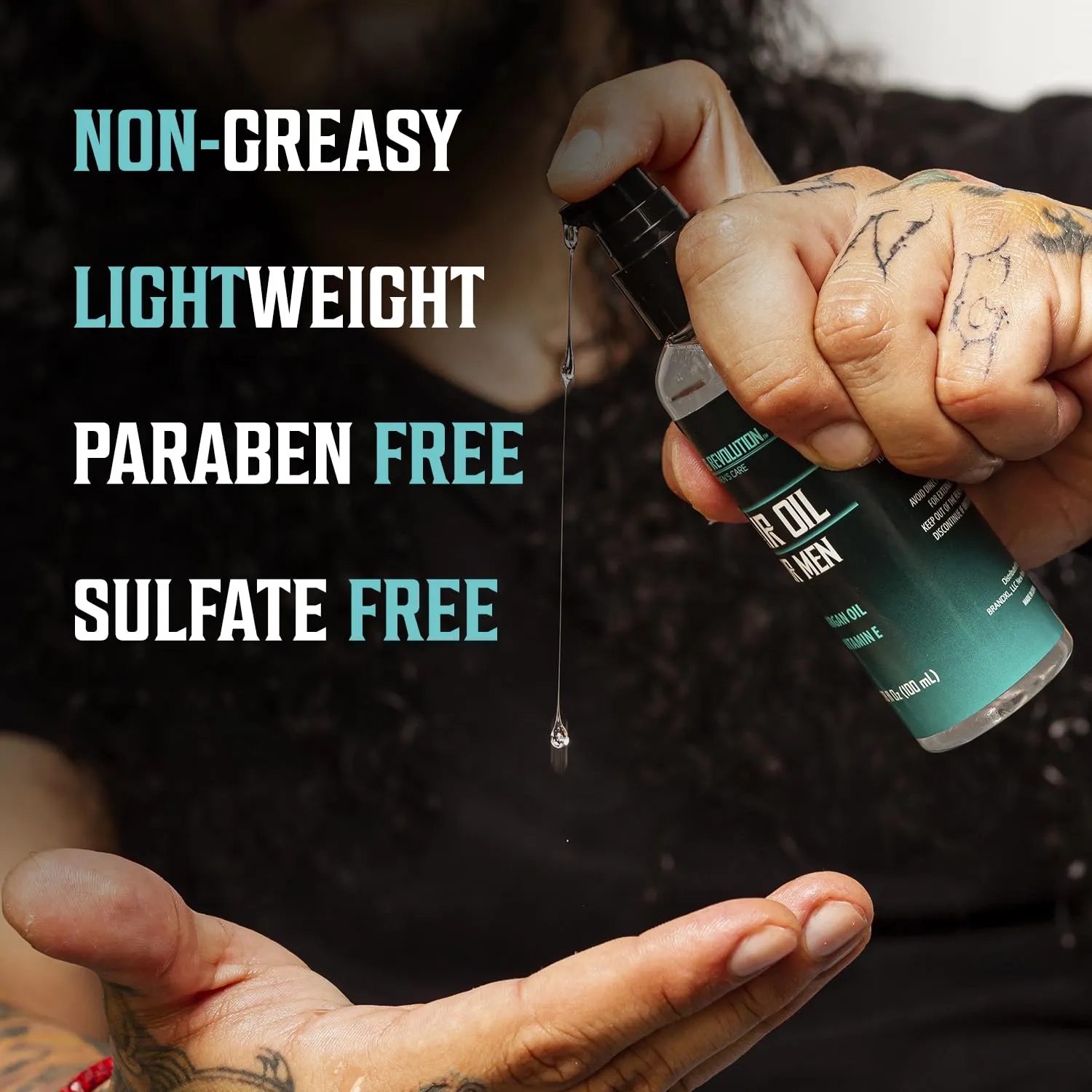 Viking Revolution Sea Salt Spray for Hair Men (8fl oz), Hydrating Hair Oil for Men with Vitamin E (3.38fl oz) and Hair Styling Powder for Men (1oz) - Men Hair Styling Texturizing Kit
