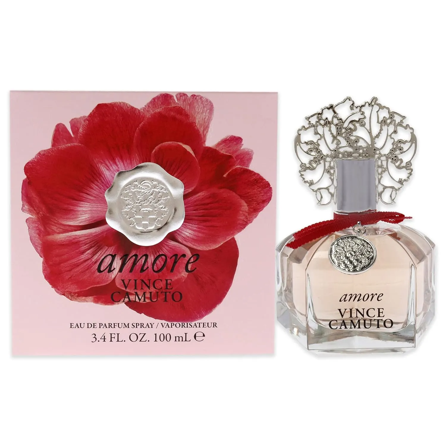 Vince Camuto Amore Eau de Parfum Spray Perfume for Women, Floriental Fruity Scent, Notes of Sparkling Clementine Ice, Bergamot, & Sandalwood, Long Lasting, Sensual Fragrance