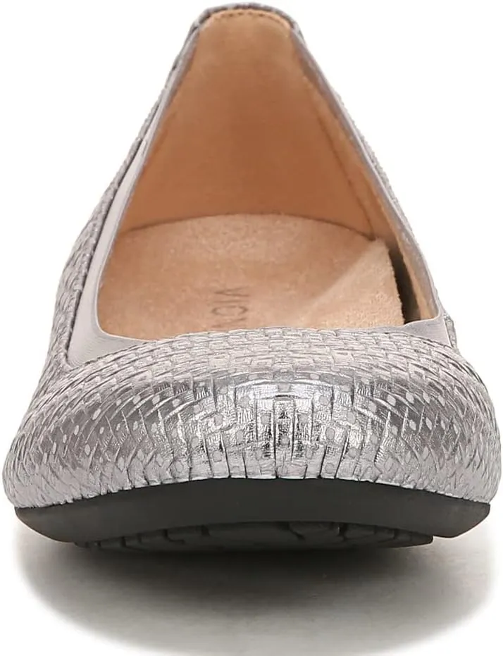 Vionic Women’s Ballet Flat Anita- Supportive Round Toe Dress Shoes That Include a Built-in Arch Support Insole That Corrects Pronation and Helps Heel Pain Relief, Plantar Fasciitis, Sizes 5-12