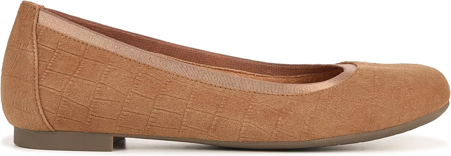 Vionic Women’s Ballet Flat Anita- Supportive Round Toe Dress Shoes That Include a Built-in Arch Support Insole That Corrects Pronation and Helps Heel Pain Relief, Plantar Fasciitis, Sizes 5-12