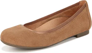 Vionic Women’s Ballet Flat Anita- Supportive Round Toe Dress Shoes That Include a Built-in Arch Support Insole That Corrects Pronation and Helps Heel Pain Relief, Plantar Fasciitis, Sizes 5-12