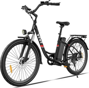 Vivi Electric Bike for Adults 750W Peak Ebike with Removable Battery, 26'' Electric Commuter Bike 22MPH & 50 Miles Adult Electric Bicycles with Cruise Control, LCD Display, UL 2849 Certified