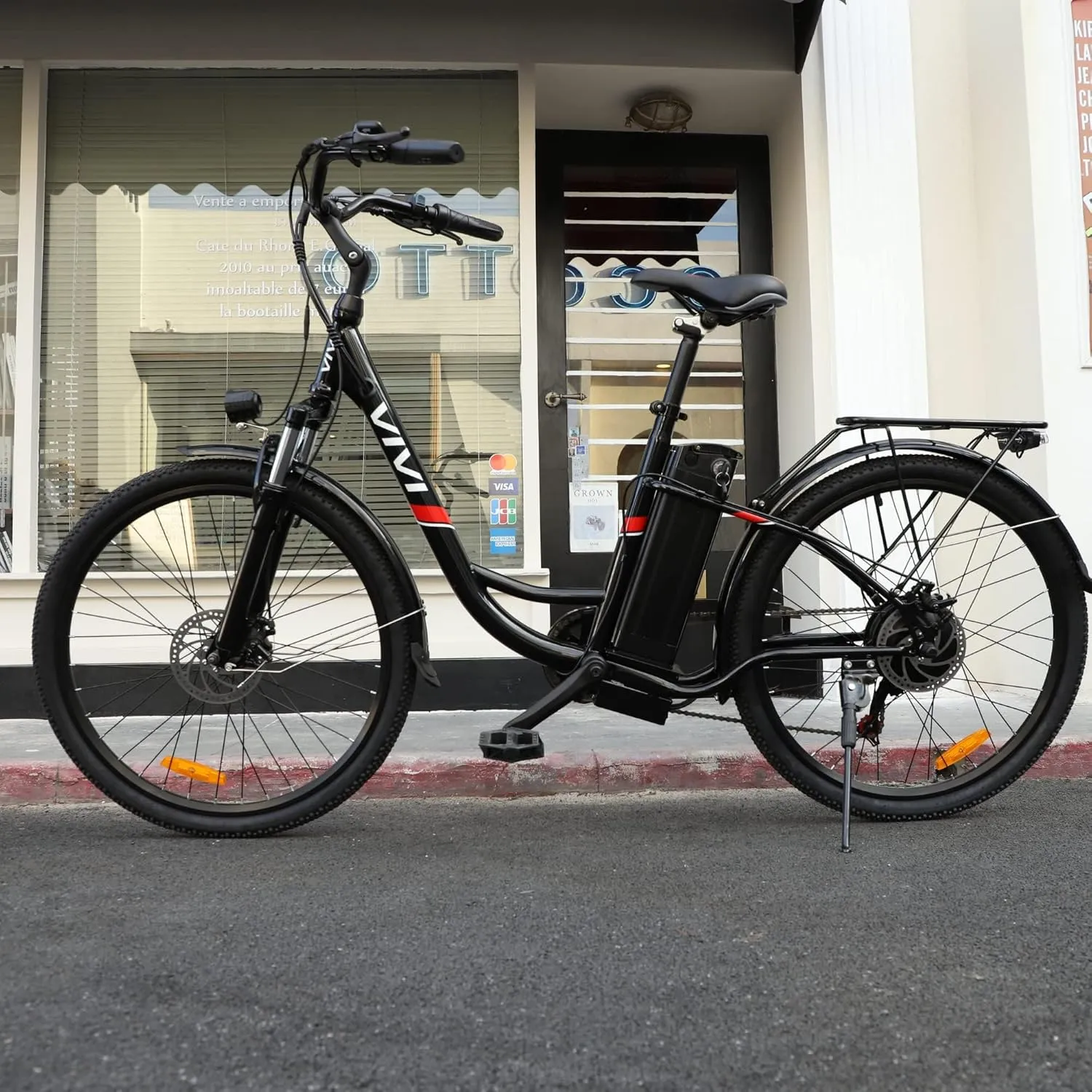 Vivi Electric Bike for Adults 750W Peak Ebike with Removable Battery, 26'' Electric Commuter Bike 22MPH & 50 Miles Adult Electric Bicycles with Cruise Control, LCD Display, UL 2849 Certified