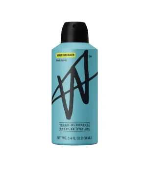 W By Jake Paul Body Spray ~ Odor Blocking ~ Long Lasting ~ 3.4 Fl Oz ~ (Wave-Breaker)