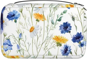 Watercolor Chrysanthemum Bush Hanging Toiletry Bag Travel Toiletry Organizer Cosmetic Make Up Organizer Shaving Bag for Toiletries Accessories