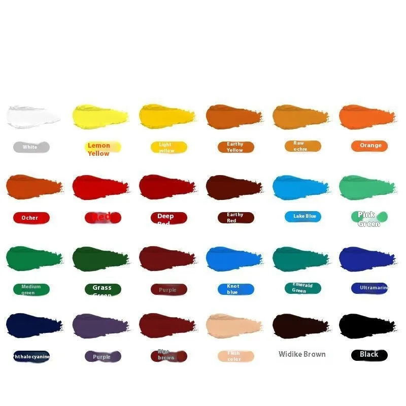 Waterproof Acrylic Paint Set for Beginners – 12–53 Colors
