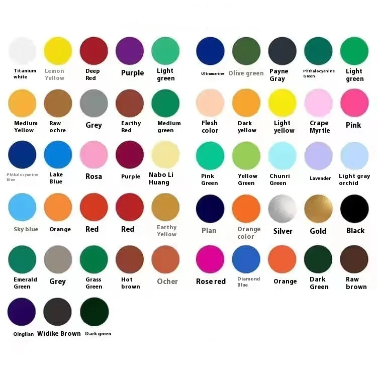 Waterproof Acrylic Paint Set for Beginners – 12–53 Colors