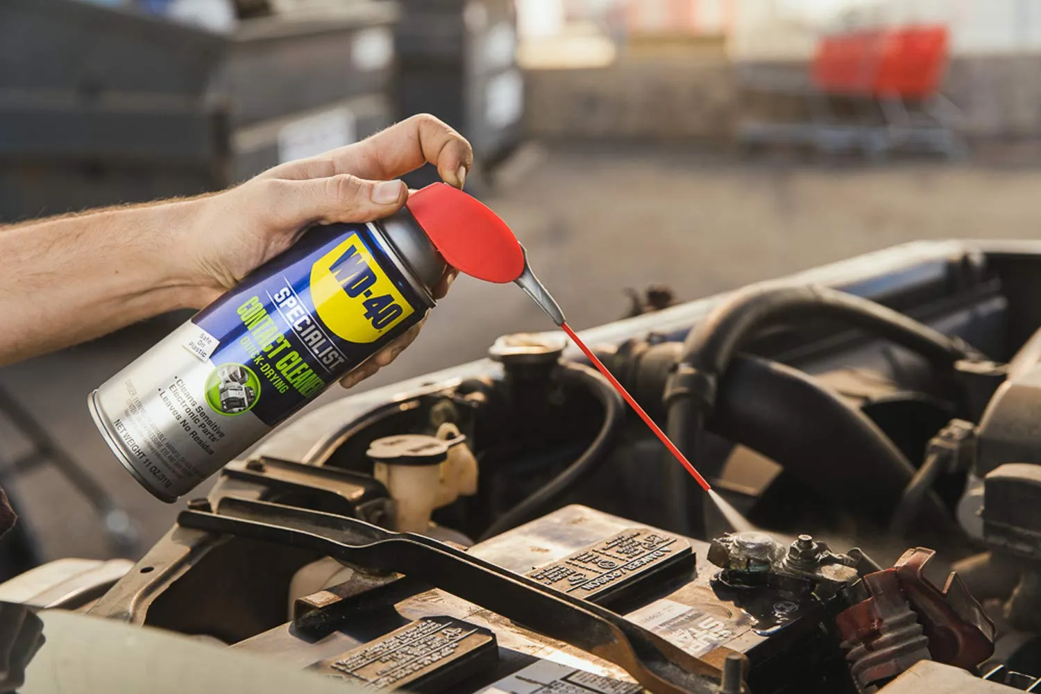 WD-40 Specialist Dry Lube with SMART STRAW SPRAYS 2 WAYS, 10 OZ [6-Pack] & Specialist Contact Cleaner Spray, 11 oz.