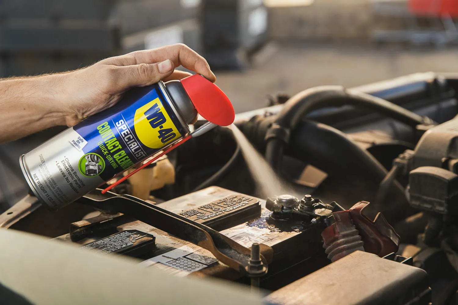 WD-40 Specialist Dry Lube with SMART STRAW SPRAYS 2 WAYS, 10 OZ [6-Pack] & Specialist Contact Cleaner Spray, 11 oz.