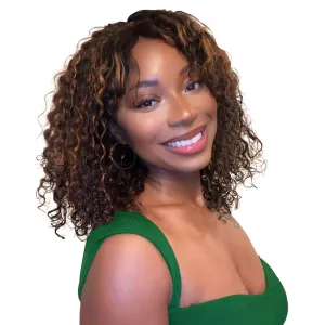 Wear And Go Glueless Wigs Human Hair Pre Plucked Pre Cut Curly Bob Wig Human Hair 5x5 Hd Lace Closure Ombre Water Wave Lace Front Wigs Human Hair Wigs For Black Women P1b/30 14inch