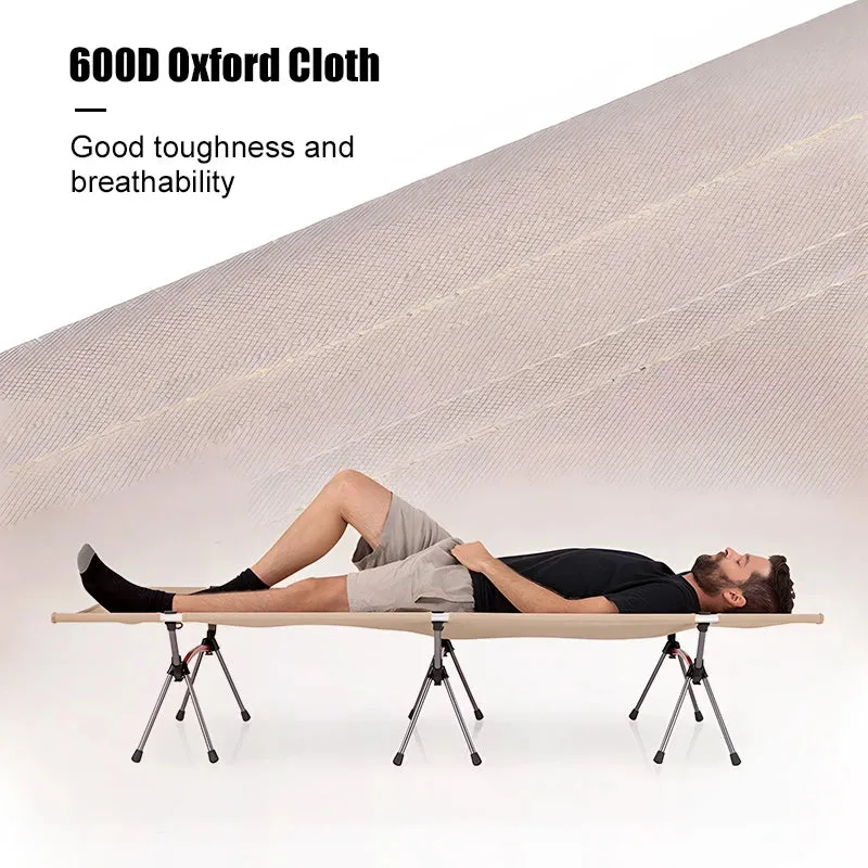 WESTTUNE Camping CotLeg Extenders Portable Folding Bed Ultralight Aluminum Alloy Sleeping Cot for Outdoor Hiking Travel