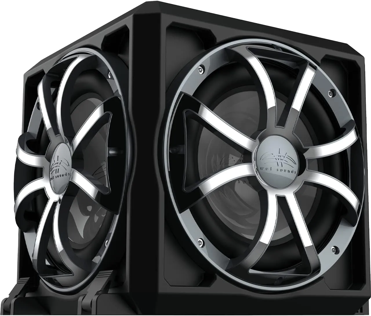 Wet Sounds | REVO 12 PSE XSG | Passive Radiator Subwoofer Enclosure with Grey Stainless Steel Grille