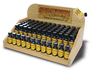 Wild Berry 72pc Incense Oil Kit with Oak Rack & 12 Scents