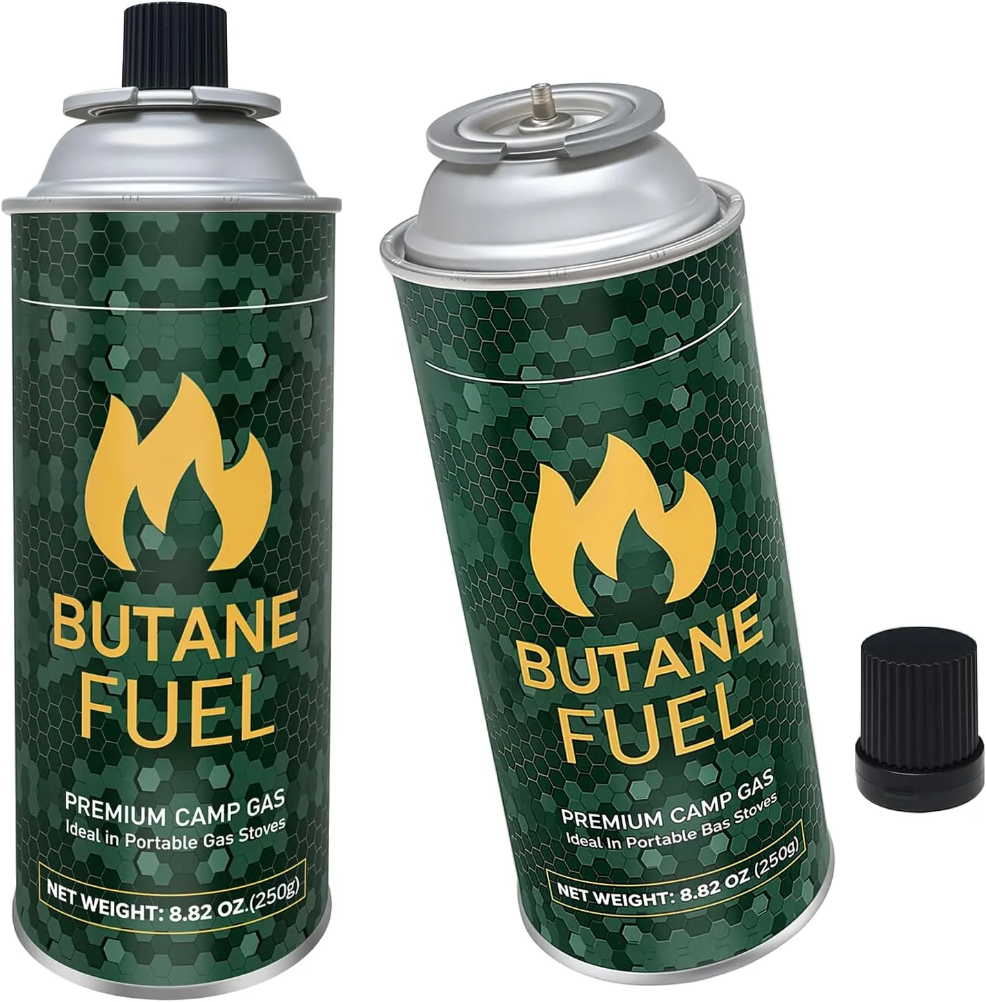 WILTEEXS Butane Fuel Canister, Tin Fuel Refill for Kitchen Torch, Portable Camp Stove-2 Pack