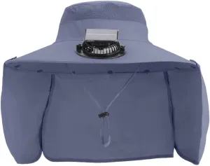 Windproof Strap Solar Or USB Charging Anti UV Sun Outdoor Fishing Cap