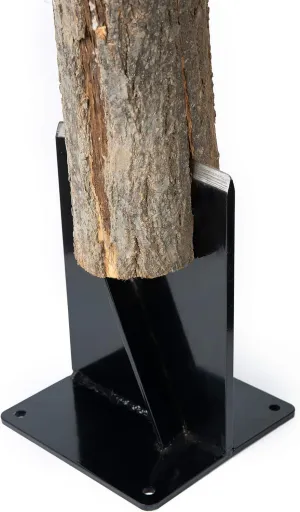 Wood Kindling Splitter - High Strength Structural Steel Firewood Splitter, Wood Splitter Wedge, for Small Wood Stove and Fireplace Manual Log Splitter, Black
