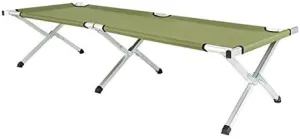 WVR Folding Camping Cot with Carrying Bag, Outdoor Portable Sleeping Cot for Hiking and Camping, 200-lb Capacity, Army Green