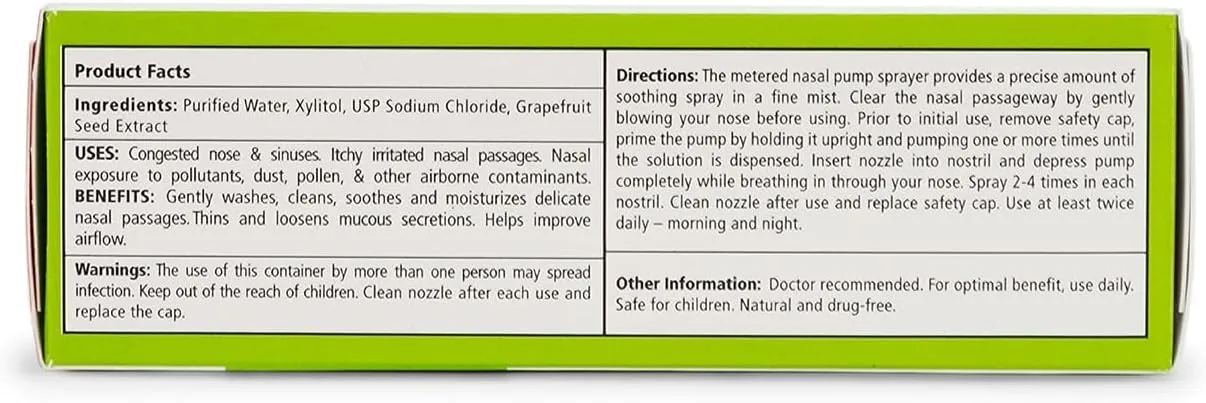 Xlear Natural Nasal Spray with Xylitol, 1.5 fl oz (Pack of 2)