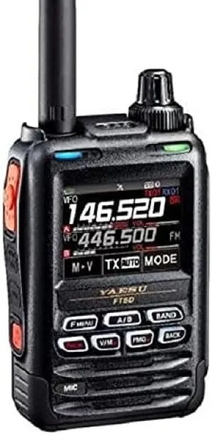 YAESU Yaesu FT-5DR C4FM/FM 144/430MHz Dual Band 5W Digital Transceiver with Touch Screen Display Black