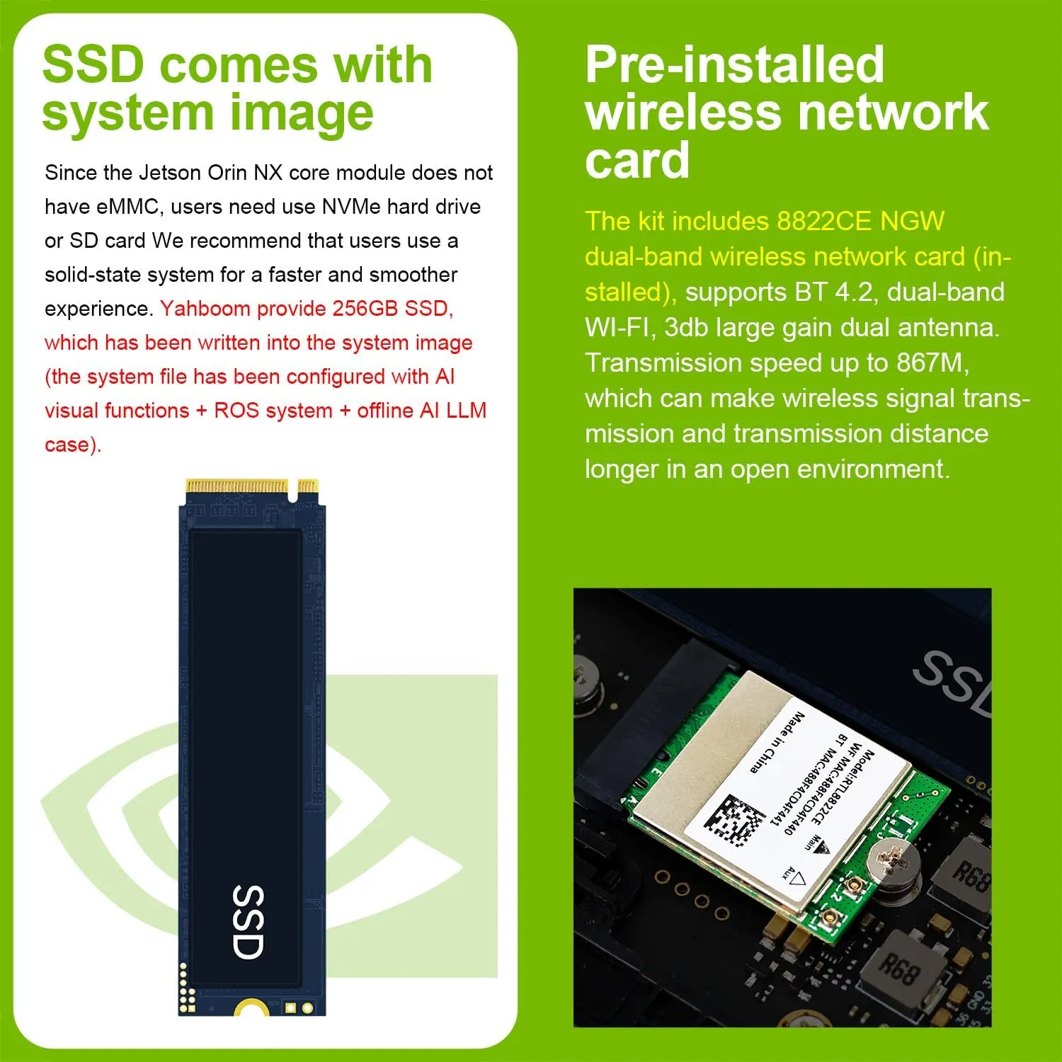Yahboom Jetson Orin NX 16GB Super Kit 157TOPS Provide ROS2 Ubuntu Programming Courses Provide ROS Programming Courses Support Super Ubuntu22.04