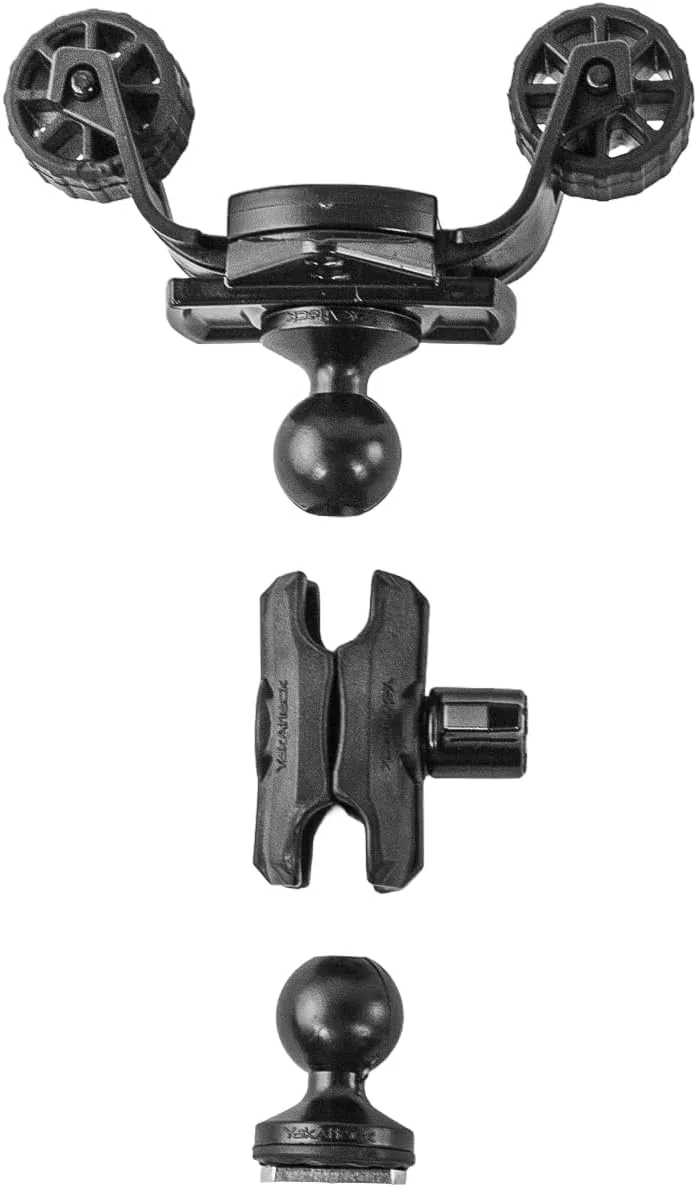 YakAttack RotoGrip Phone Holder with 1" Screwball Track Mount | Adjustable Cell Phone Mount for Kayaks | Fits GearTrac & Track Systems | Secure Kayak Phone Holder for Fishing – Made in USA